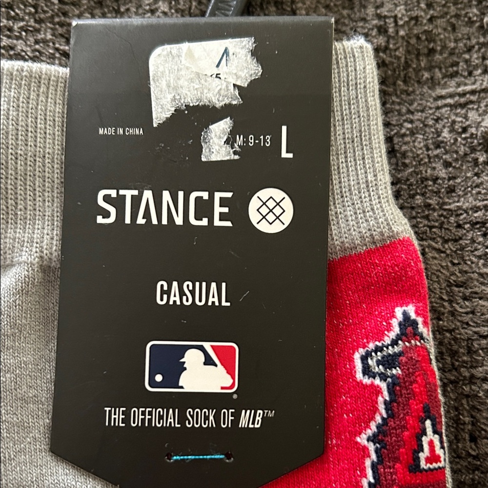 LA Angels Socks Stance Red and Gray - Picture 2 of 5